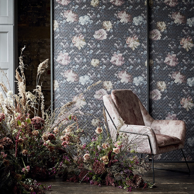 Camile Curtain Fabric Spice and Dusk