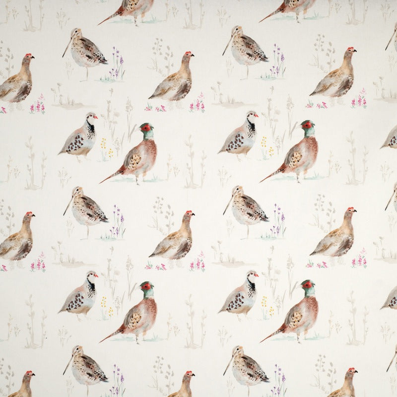 Gamebird Curtain Fabric Multi