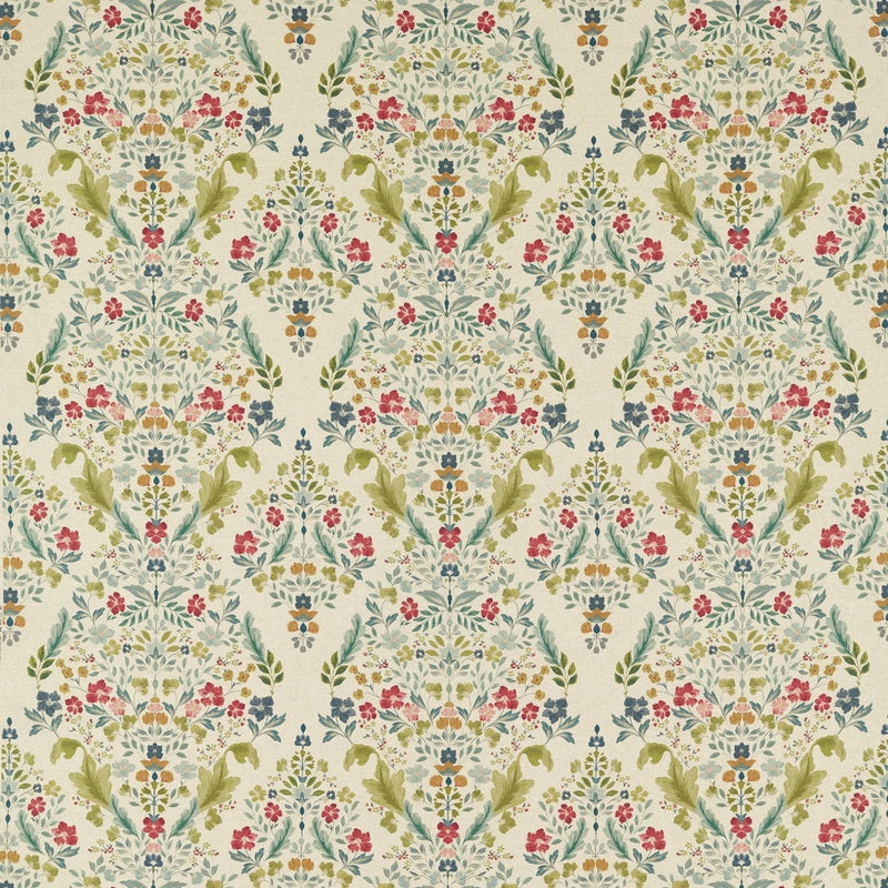 Gawthorpe Curtain Fabric Forest Linen