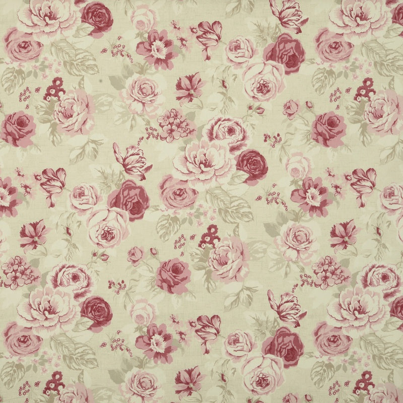 Clarke & Clarke Genevieve Fabric Raspberry