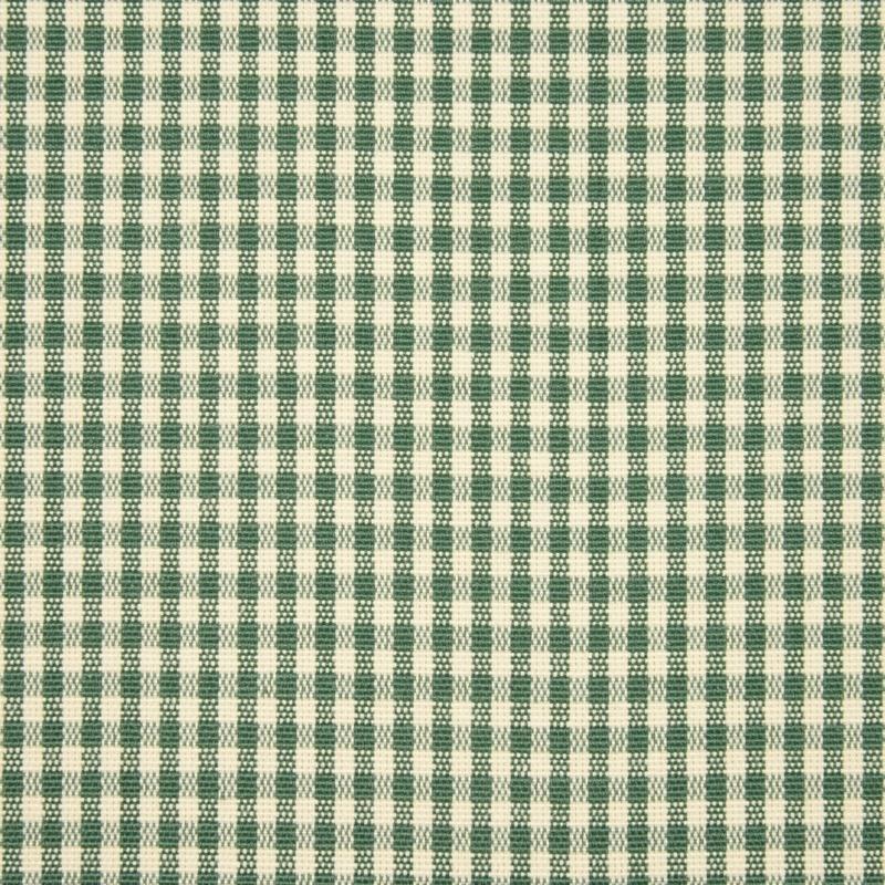 Gingham Check Curtain Fabric Green