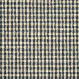 Gingham Check Curtain Fabric Navy