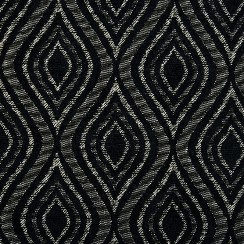 Giovanni Curtain Fabric Black