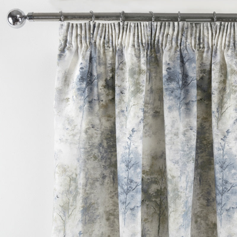 Prestigious Textiles - Woodland Ready Made Lined Curtains Blue