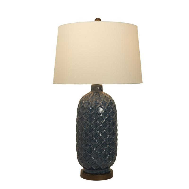 Amalfi Table Lamp Blue/Bronze