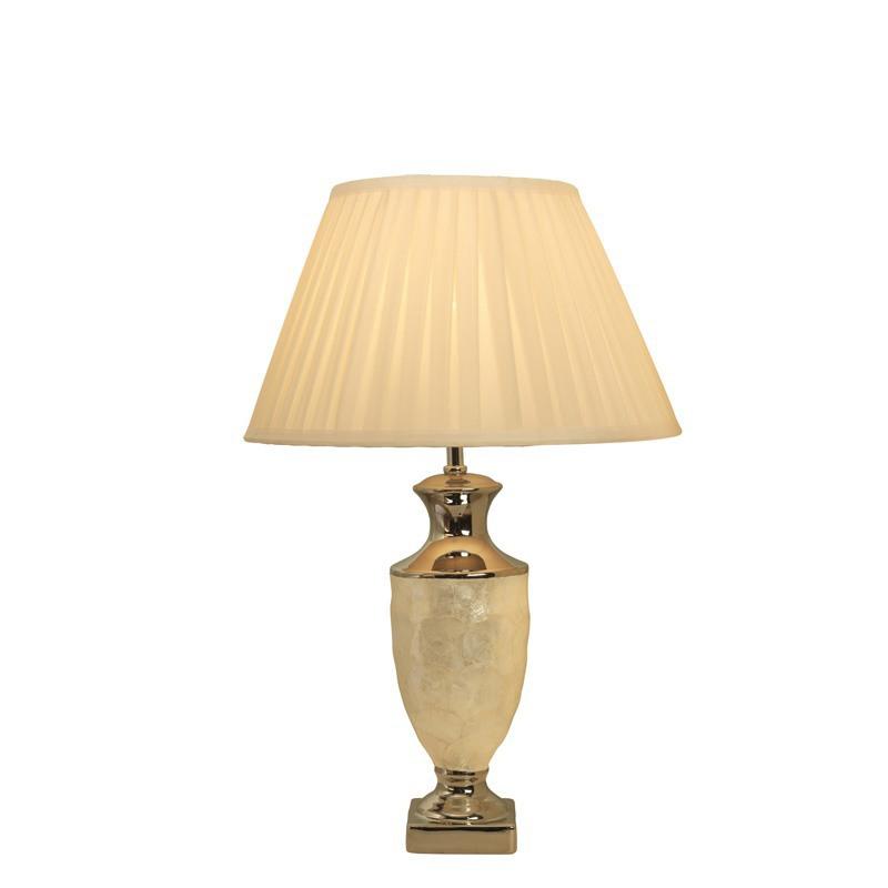 Mary Table Lamp Pearl/Chrome/Cream
