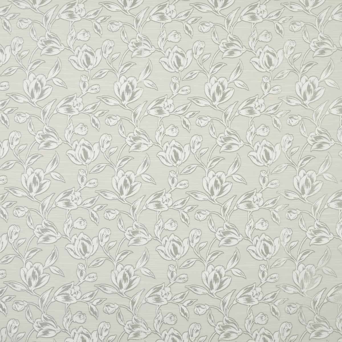Hepburn Curtain Fabric Silver