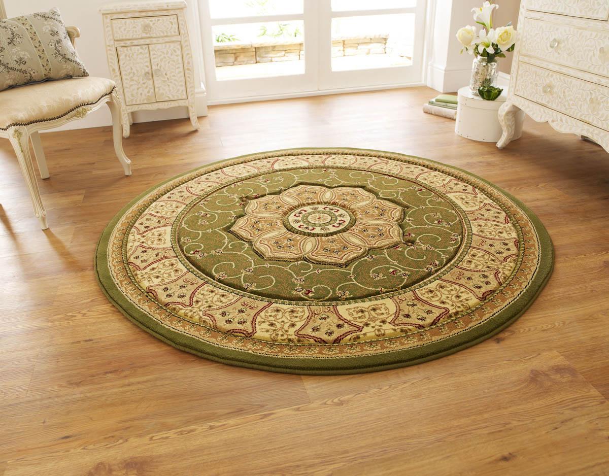 Heritage Circles 4400 Rug 150cm x 150cm Green