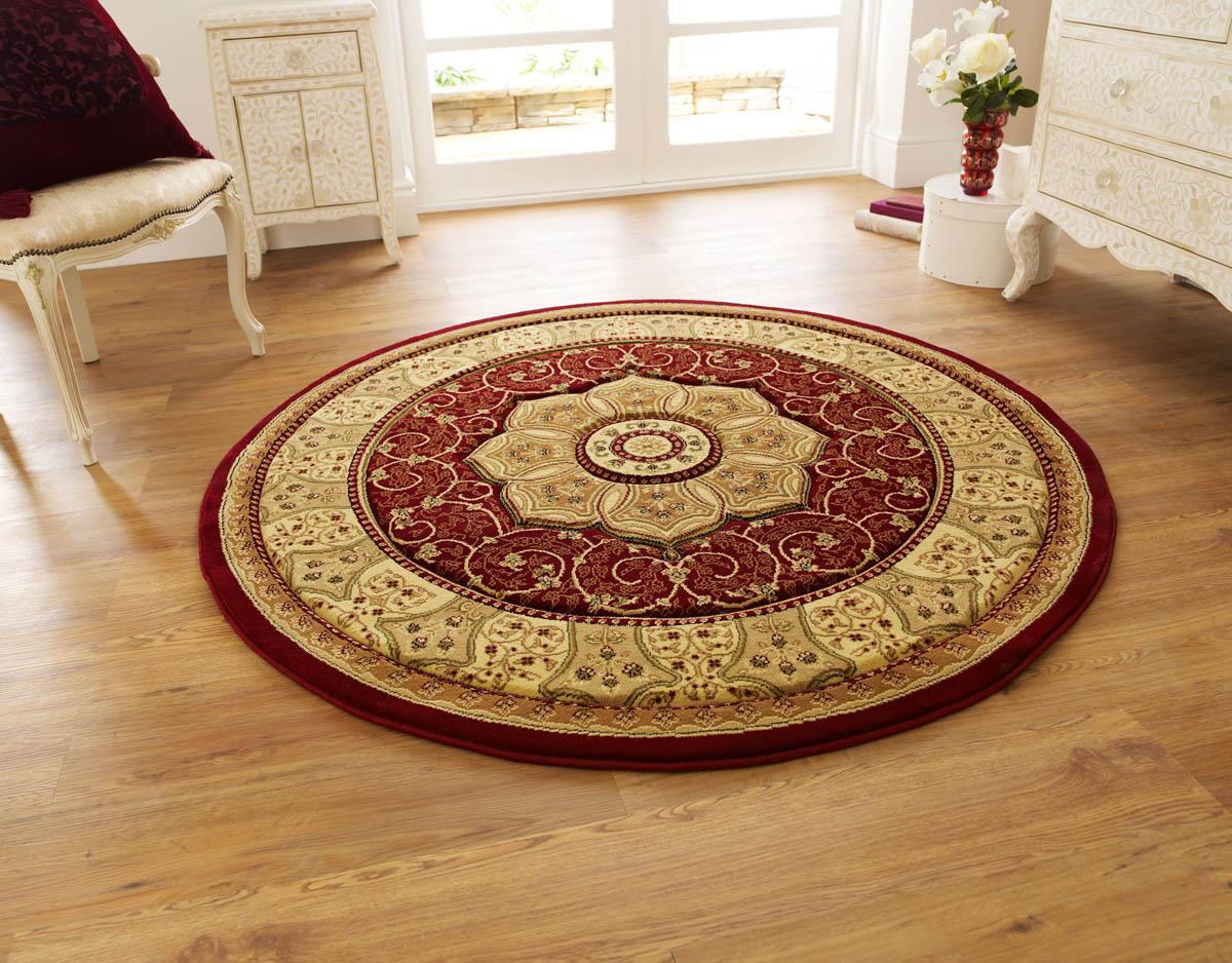 Heritage Circles 4400 Rug 150cm x 150cm Red