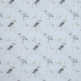 Herons Curtain Fabric Riviera