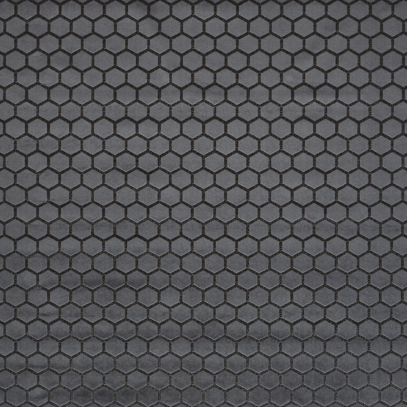 Hexa Curtain Fabric Smoke