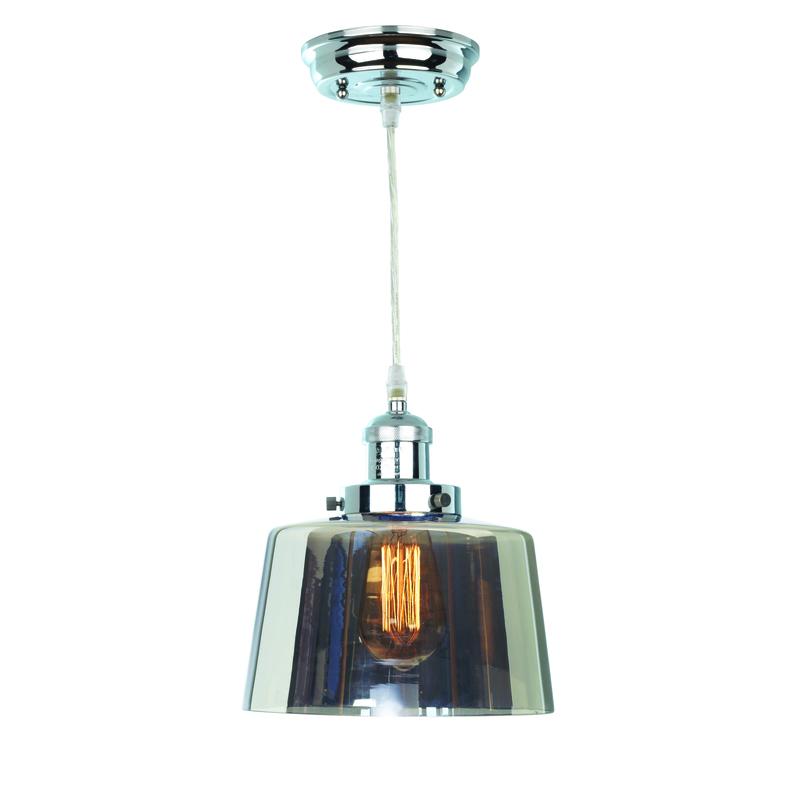 Action Smoked Glass Lantern Chrome