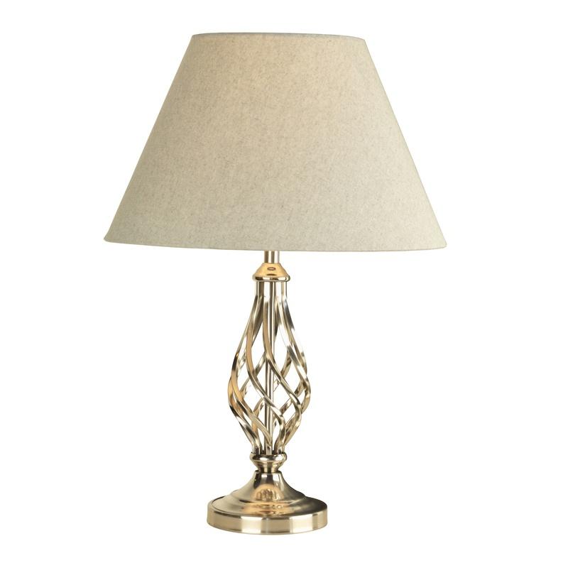 Barley Twist Table Lamp Chrome
