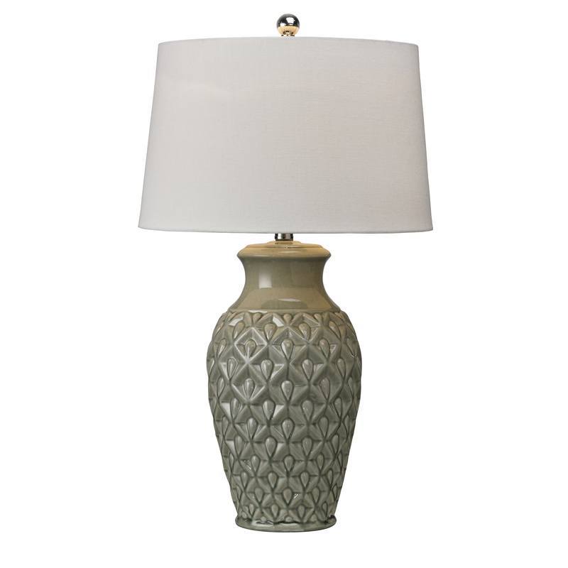 Thistle Table Lamp Sage / White