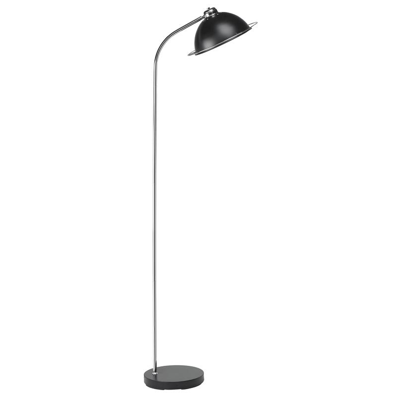 Bauhaus Floor Lamp Black / Chrome