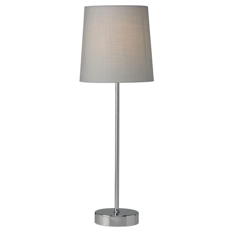 Tall Stick Table Lamp Grey