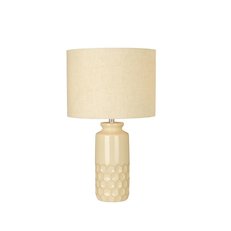 Honeycomb Table Lamp Gloss Cream