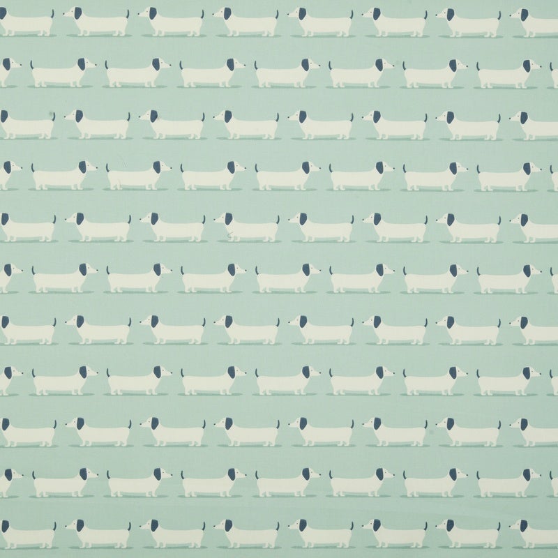 Hound Dog Fabric Duck Egg