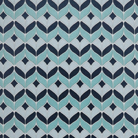 Illion Curtain Fabric Aqua