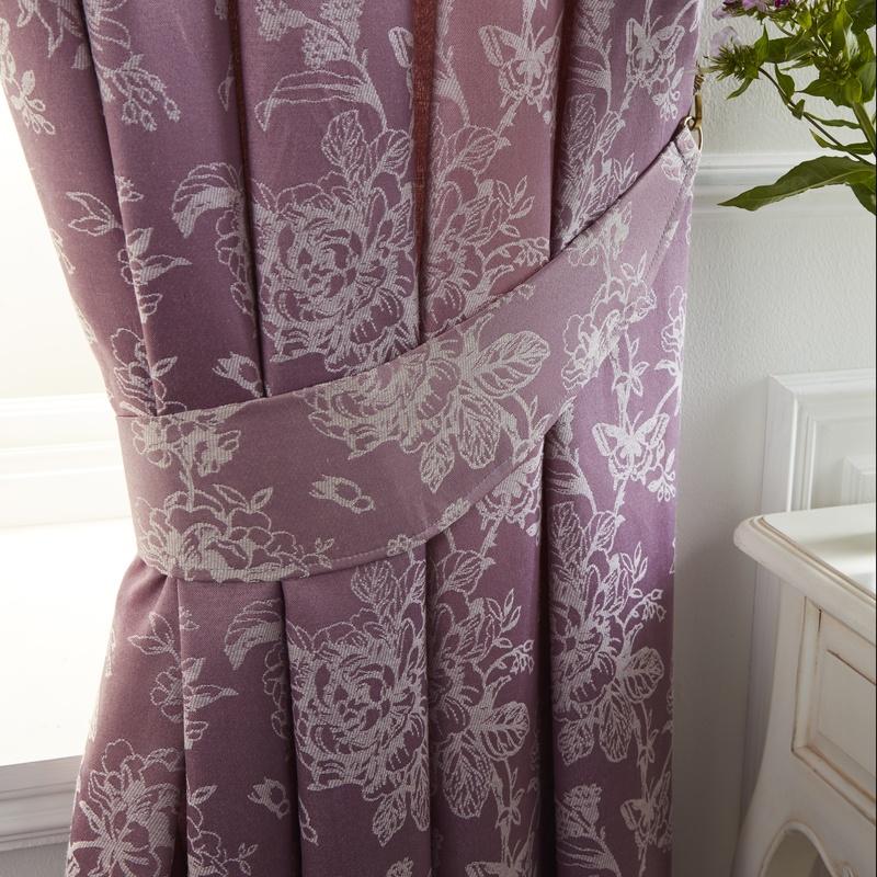 Ilsa Fully Lined Ready Made Curtains Heather