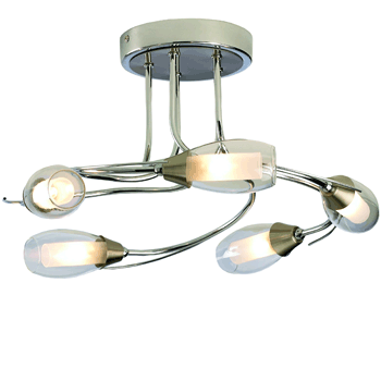 Iris 5-Arm Ceiling Light Polished Chrome