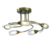 Iris 5-Arm Ceiling Light Antique Brass