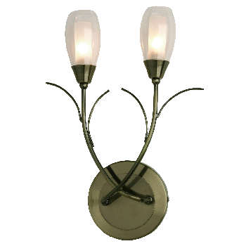 Iris Wall Lamp Antique Brass