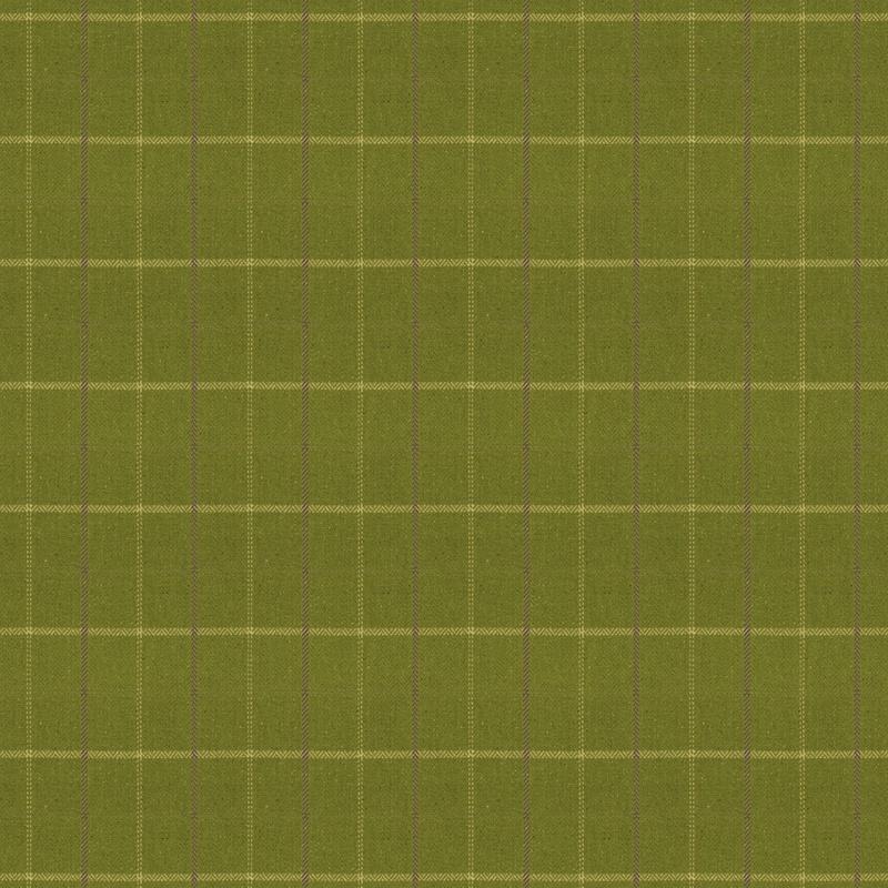 Isla Check Fabric Forest