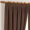 Chenille Spot Ready Made Curtains Chocolate