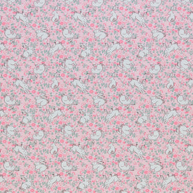 Cath Kidston Jumping Bunnies Fabric Blush
