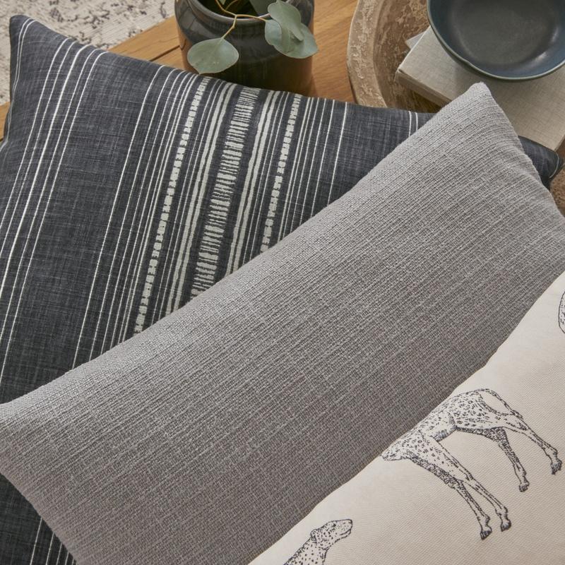 iLiv Prairie Animals Fabric Anthracite