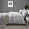 Kintyre Stripe Bedding Set Silver