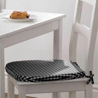 Gingham Value Seat Pad Black
