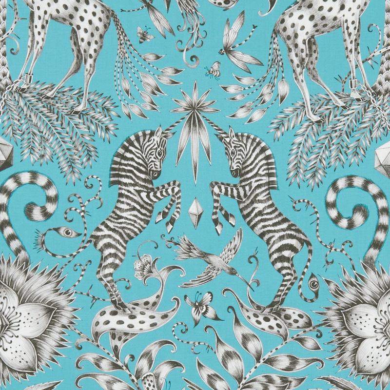 Emma Shipley Kruger Fabric Teal