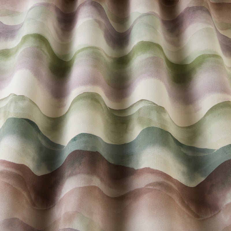iLiv Landscape Digitally Printed Velvet Fabric Eucalyptus