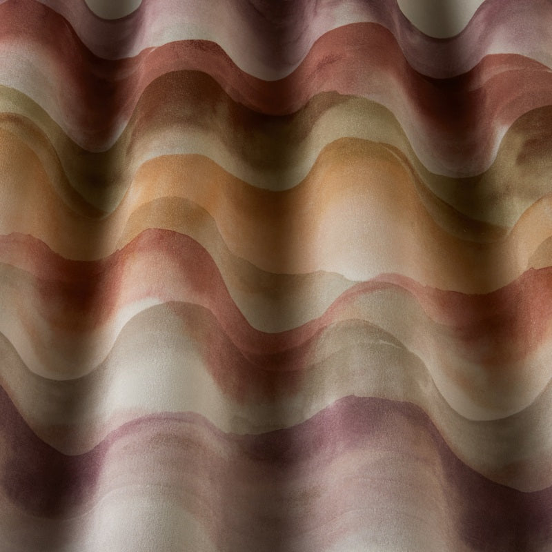 iLiv Landscape Digitally Printed Velvet Fabric Rosewood