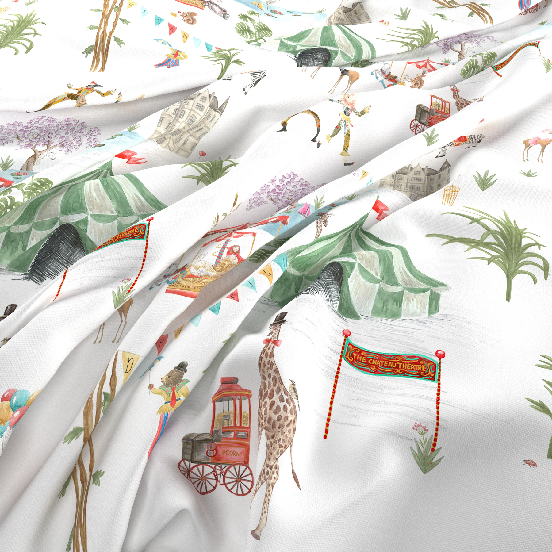The Chateau by Angel Strawbridge Le Cirque Du Chateau Fabric Multi