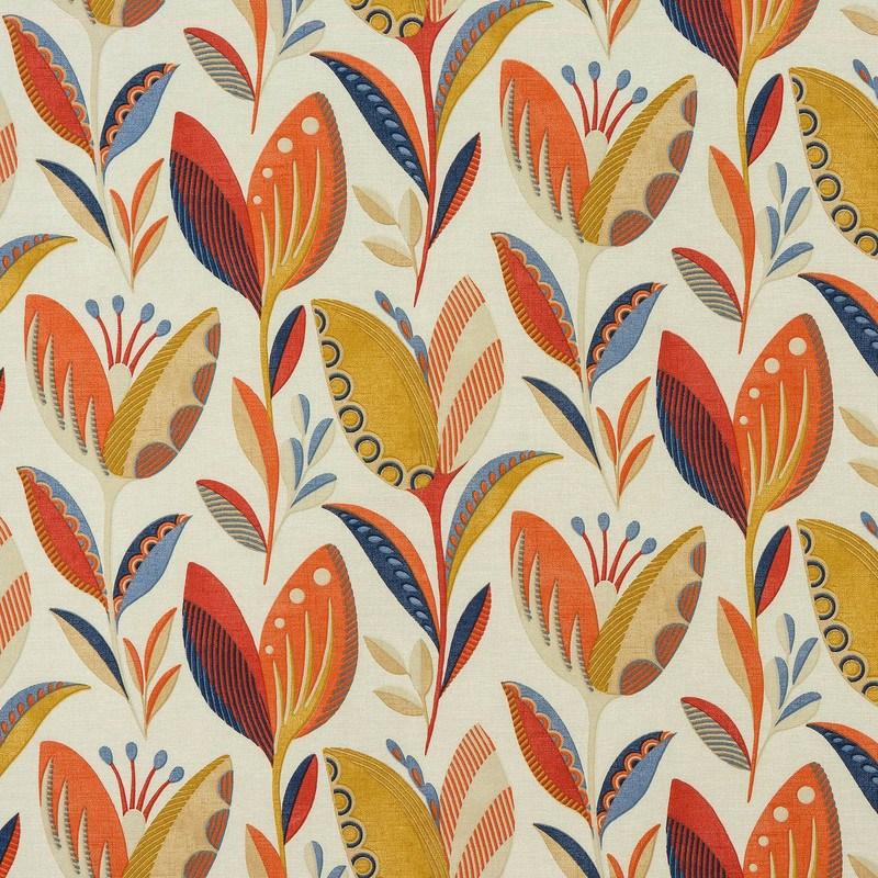 Leon Fabric Burnt Orange Burnt Orange