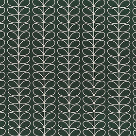 Orla Kiely Linear Stem Fabric Evergreen