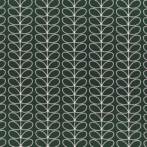 Orla Kiely Linear Stem Fabric Evergreen