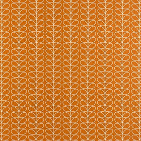 Orla Kiely Linear Stem Fabric Papaya