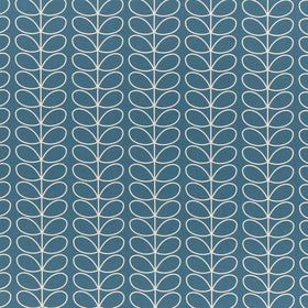 Orla Kiely - Linear Stem Fabric Deep Duck Egg