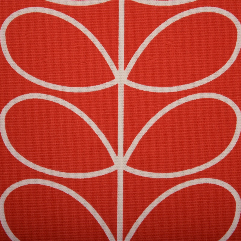 Orla Kiely - Linear Stem Fabric Tomato