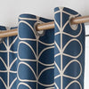 Orla Kiely - Linear Stem Ready Made Eyelet Curtains Whale