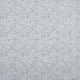 Little Leaf Curtain Fabric Soft Blue