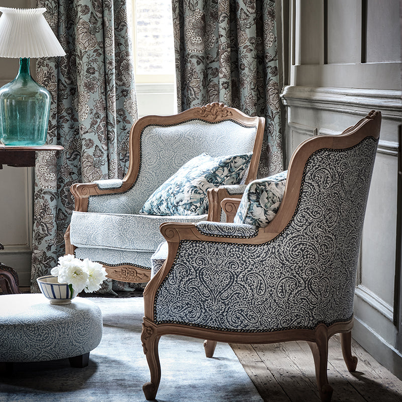 Lucienne Curtain Fabric Mineral