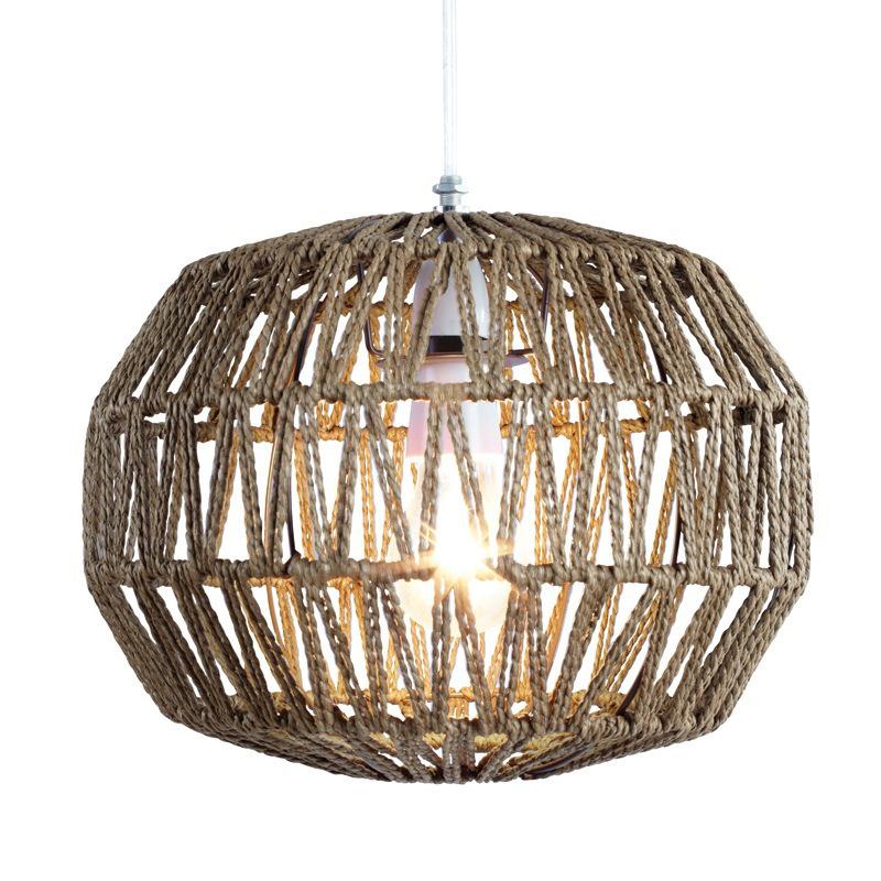 Macca Woven Pendant Taupe