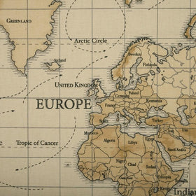 Maps Fabric Multi