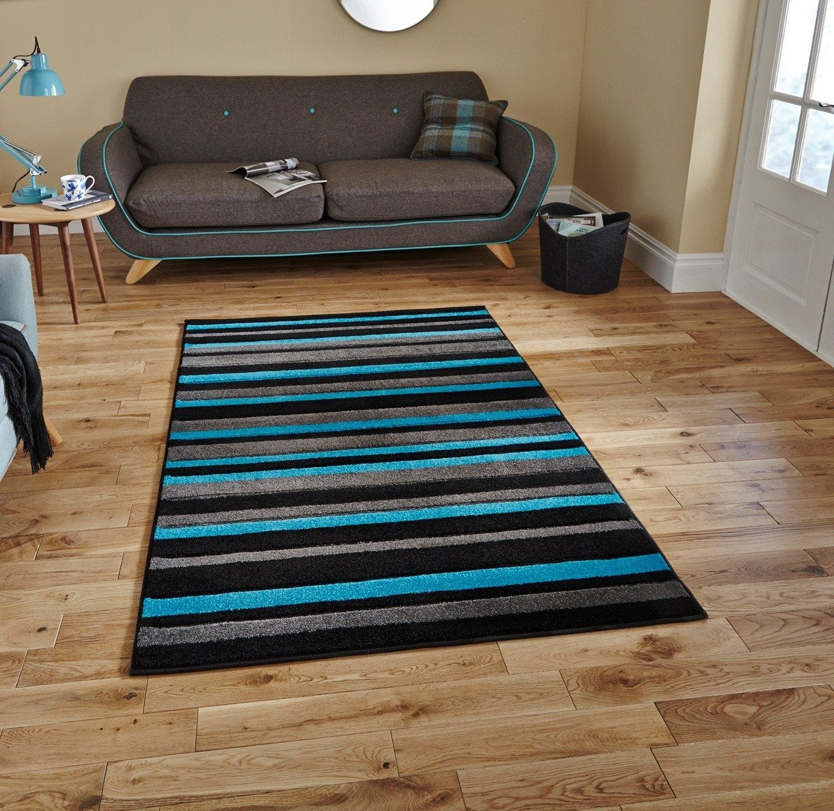Matrix MT22 Rug Black Blue