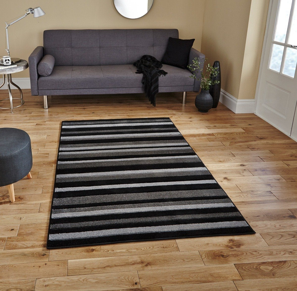 Matrix MT22 Rug Black Grey